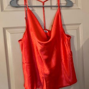 Orange coral tank top
